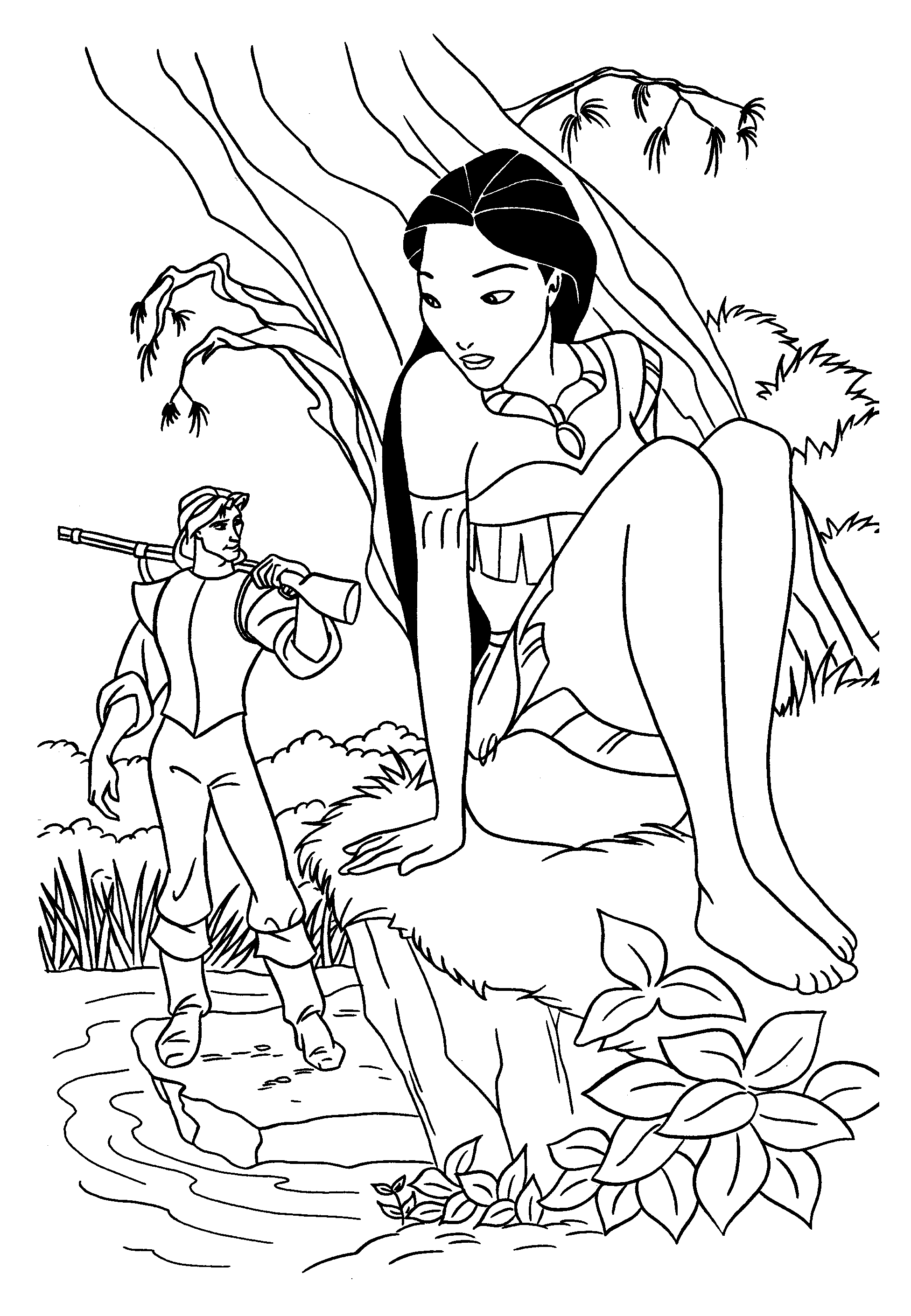 Free Printable Pocahontas Coloring Pages For Kids