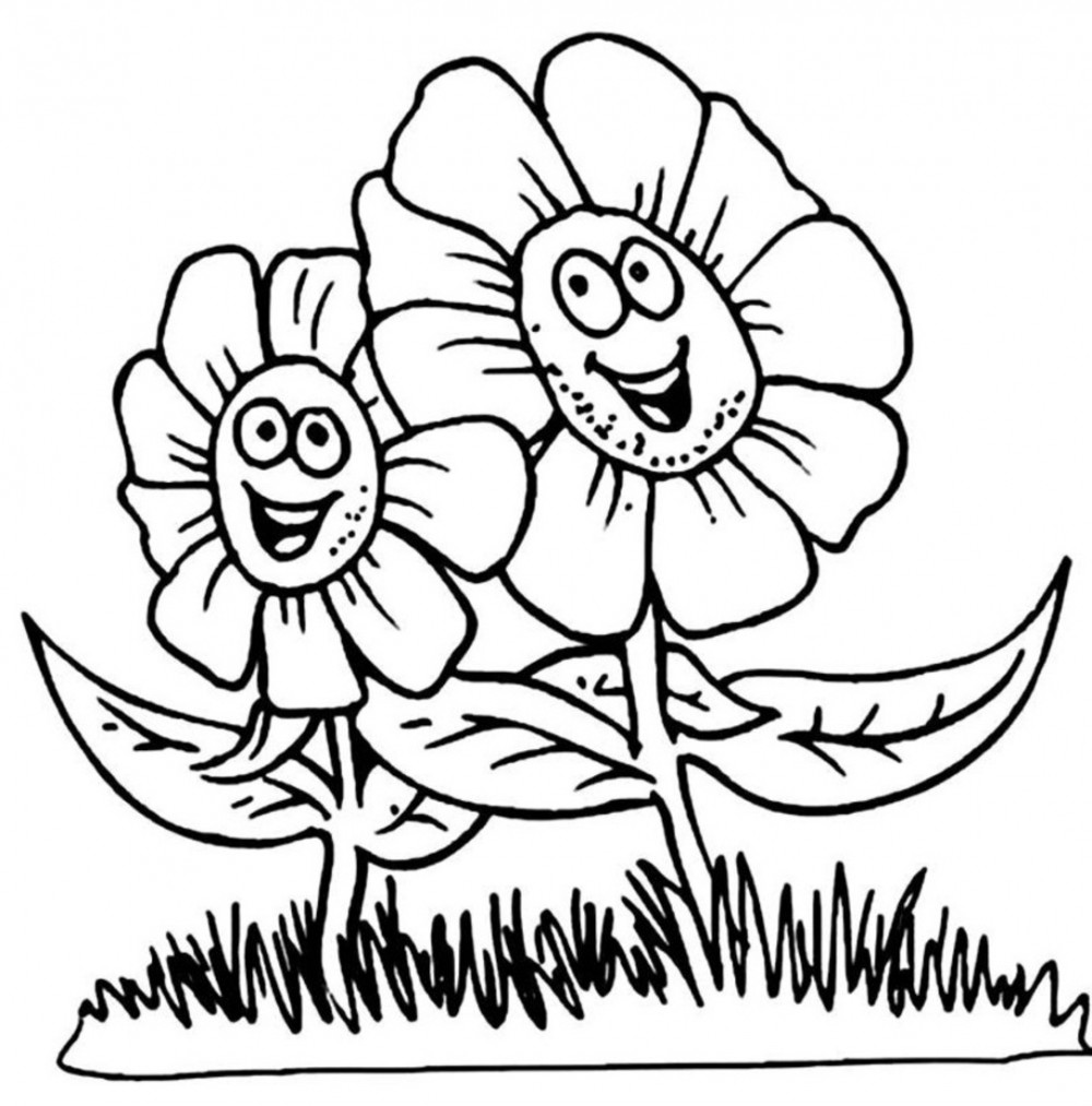 Free Printable Flower Coloring Pages For Kids - Best Coloring ...