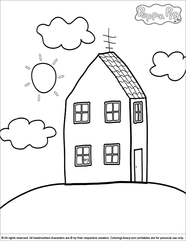 Peppa Pig coloring picture | Peppa pig para colorear, Peppa para pintar,  Casa de peppa pig