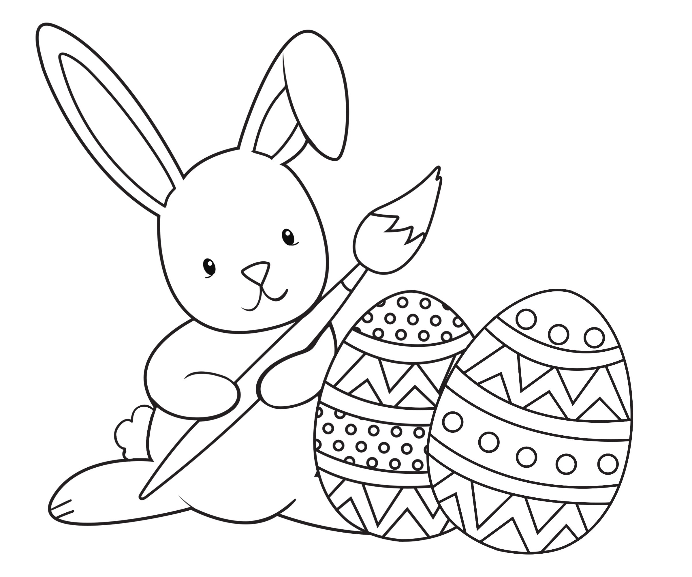 Easter Coloring Pages for Kids - Crazy Little Projects