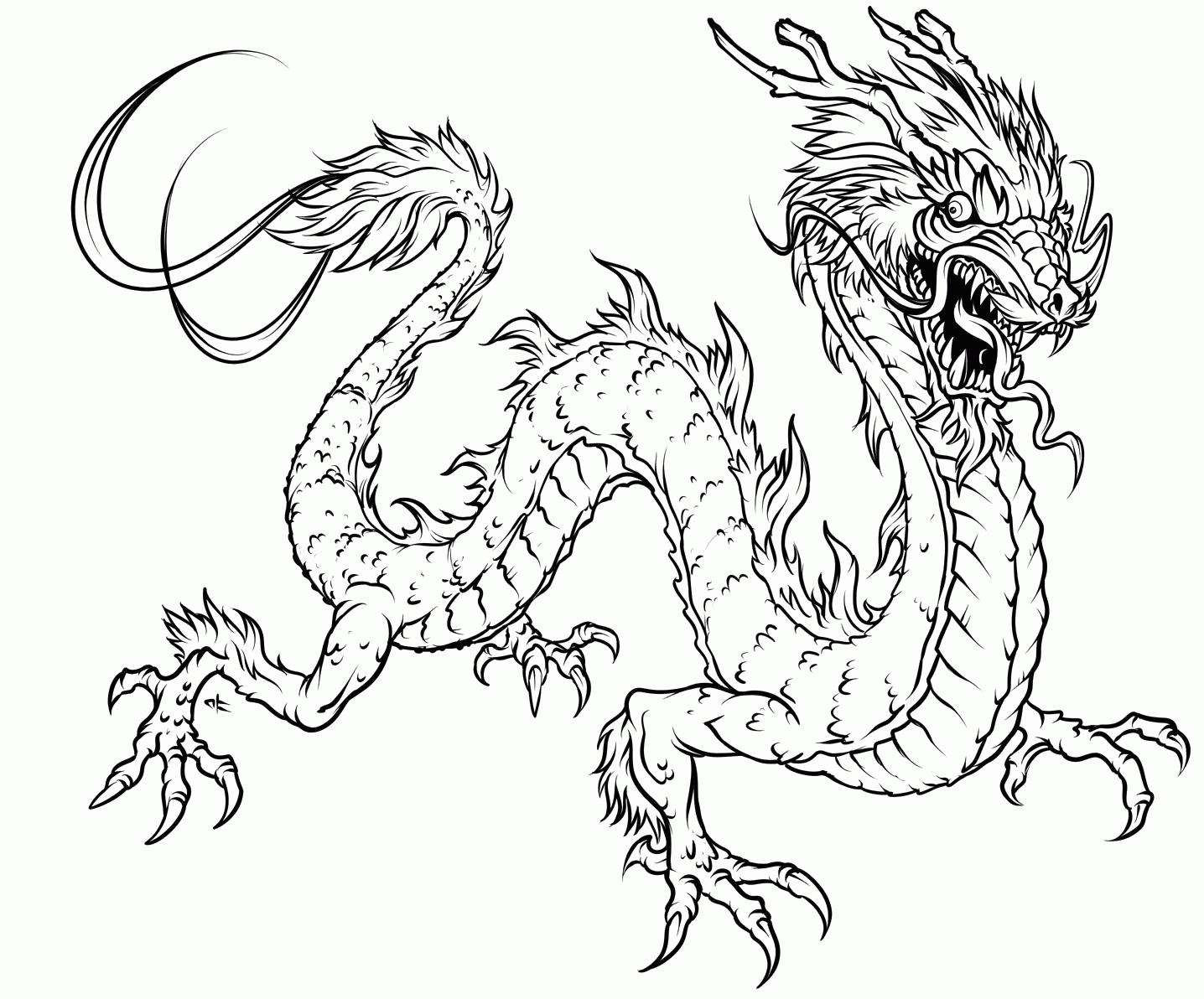 dragon coloring pages - Clip Art Library