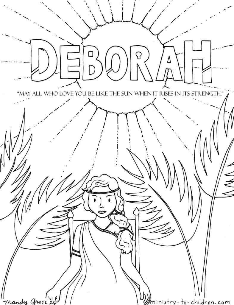 Deborah Coloring Page - Ministry-To-Children Coloring Pages, Judges