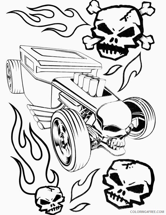hot wheels coloring pages hotrod car Coloring4free - Coloring4Free.com