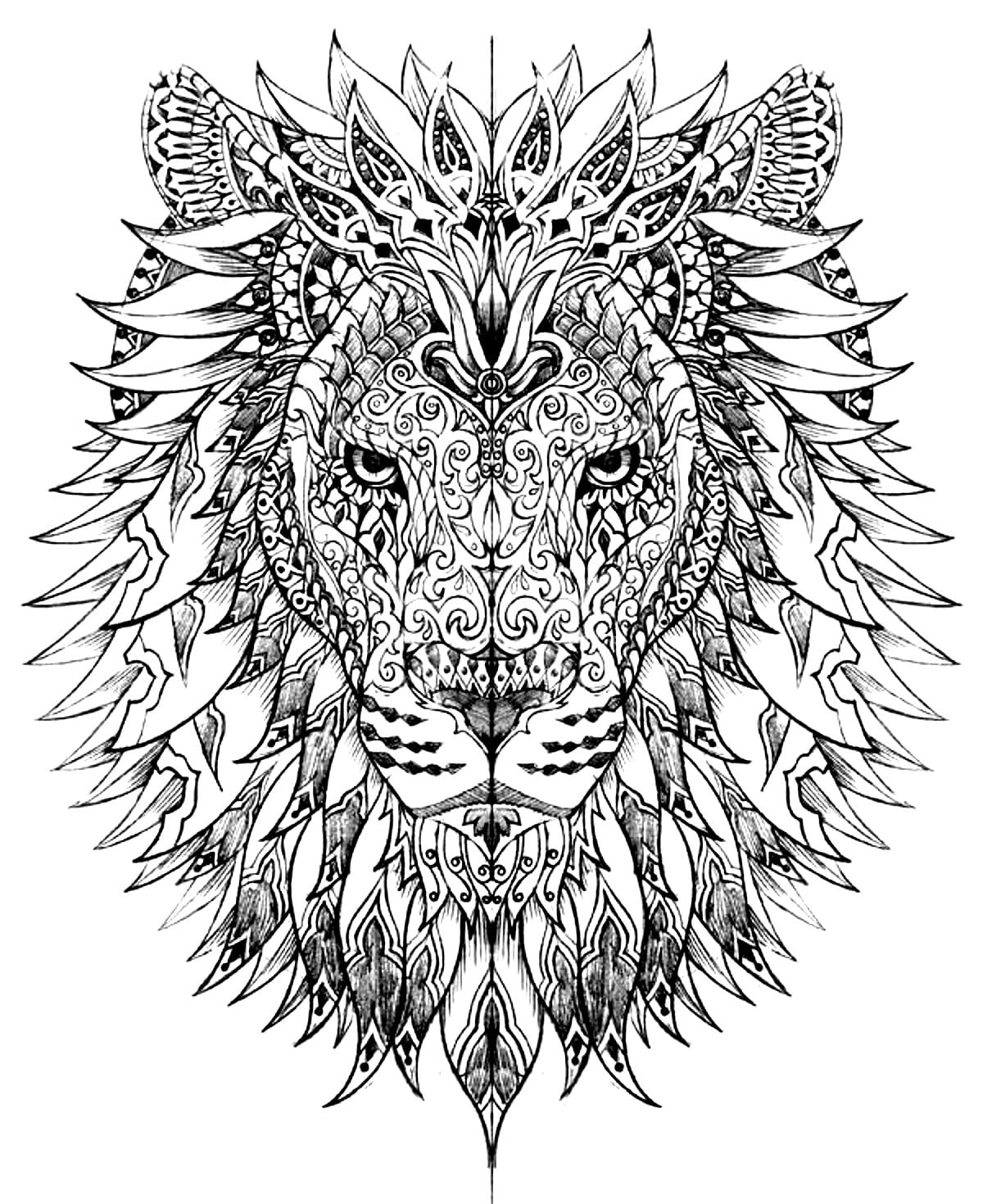 Animals | 50 Printable Adult Coloring Pages That Will Help You De-Stress |  POPSUGAR Smart Living Photo 2