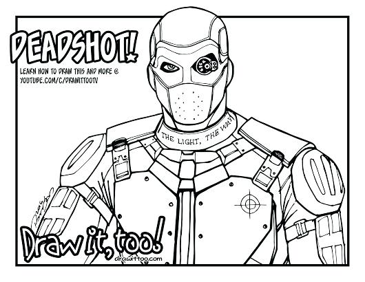 Deadshot Coloring Pages at GetDrawings | Free download