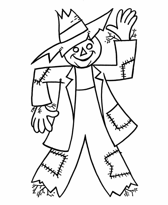 Scarecrow Coloring Pages