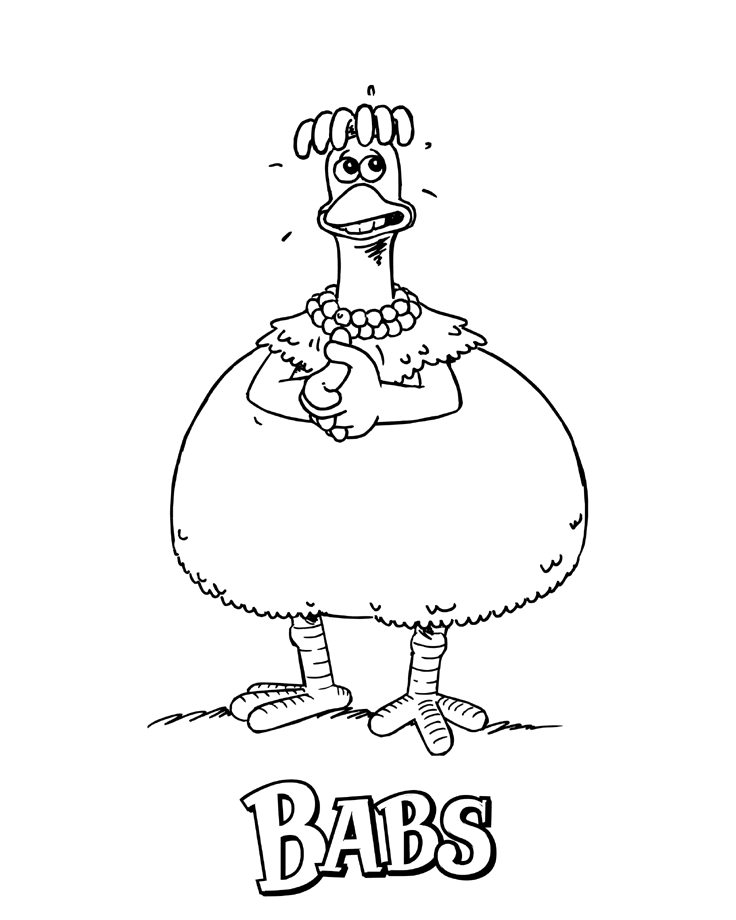 Chicken Run coloring pages!