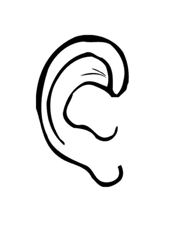 body parts ear Colouring Pages