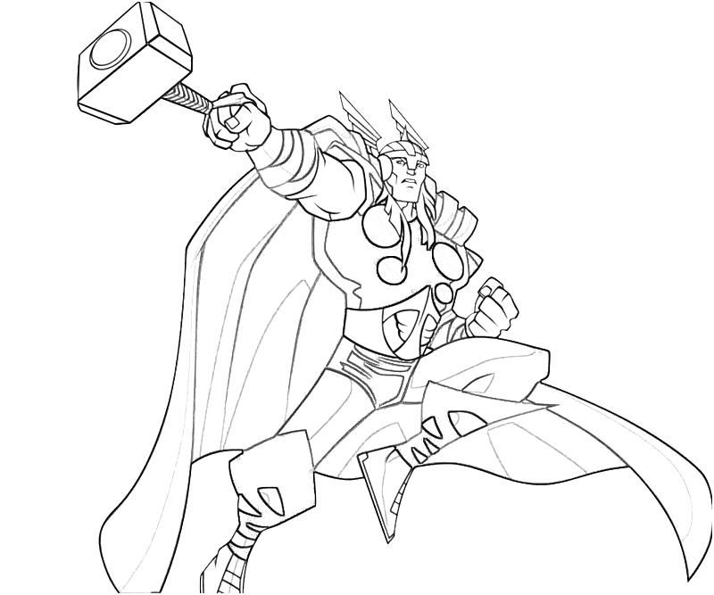 Printable Thor Coloring Pages and Book for Kids | UniqueColoringPages