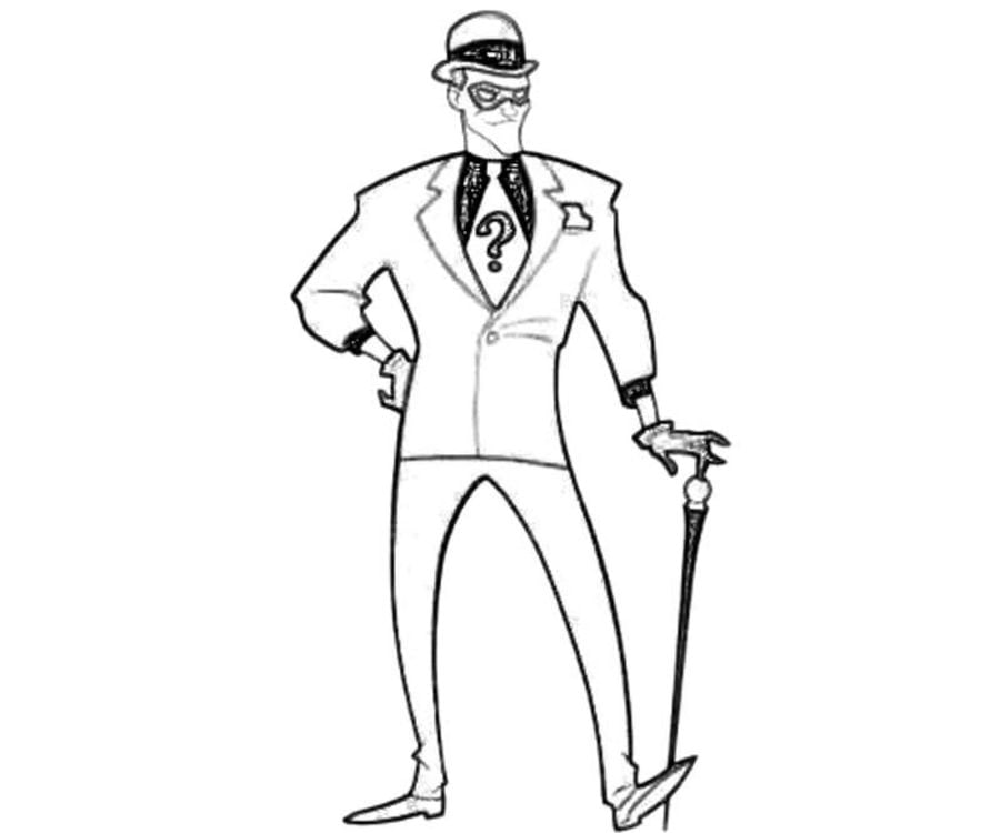 Coloring pages: Riddler, printable for kids & adults, free