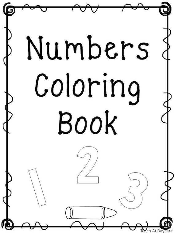 21 Printable Number Coloring Book Worksheets. Numbers 1-20. | Etsy New  Zealand
