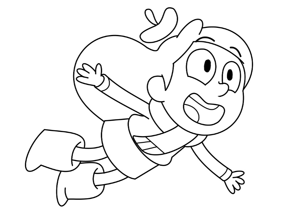Hilda Flying Coloring Page - Free Printable Coloring Pages for Kids
