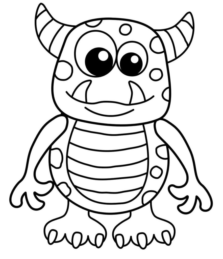Monster Coloring pages - 100 Printable Colorings pages
