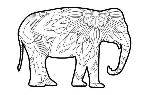 Animals Mandala Coloring Book Pages Graphic By Designood Creative 