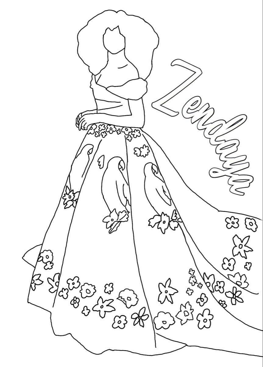 Download 63+ Zendaya S Coloring Pages PNG PDF File