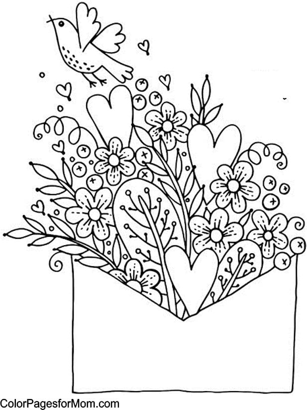 20+ Valentines Coloring Pages - Happiness is Homemade