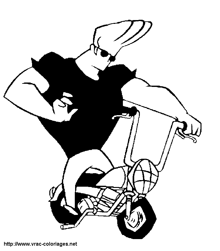 Drawing Johny Bravo #35234 (Cartoons) – Printable coloring pages
