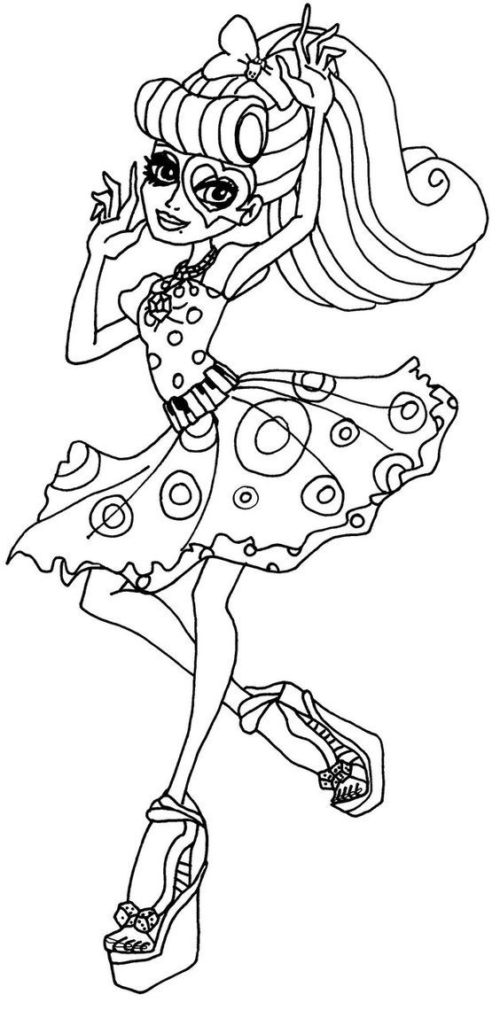 Operetta Monster High Coloring Page | Coloring Pages of Epicness ...
