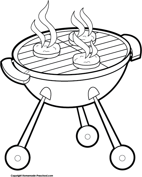 grill clipart black and white - Clip Art Library