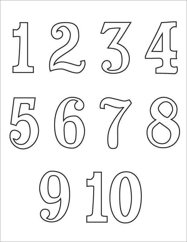 Coloring Pages Of Numbers 1 10 | Coloring pages to print, Printable coloring  pages, Coloring pages
