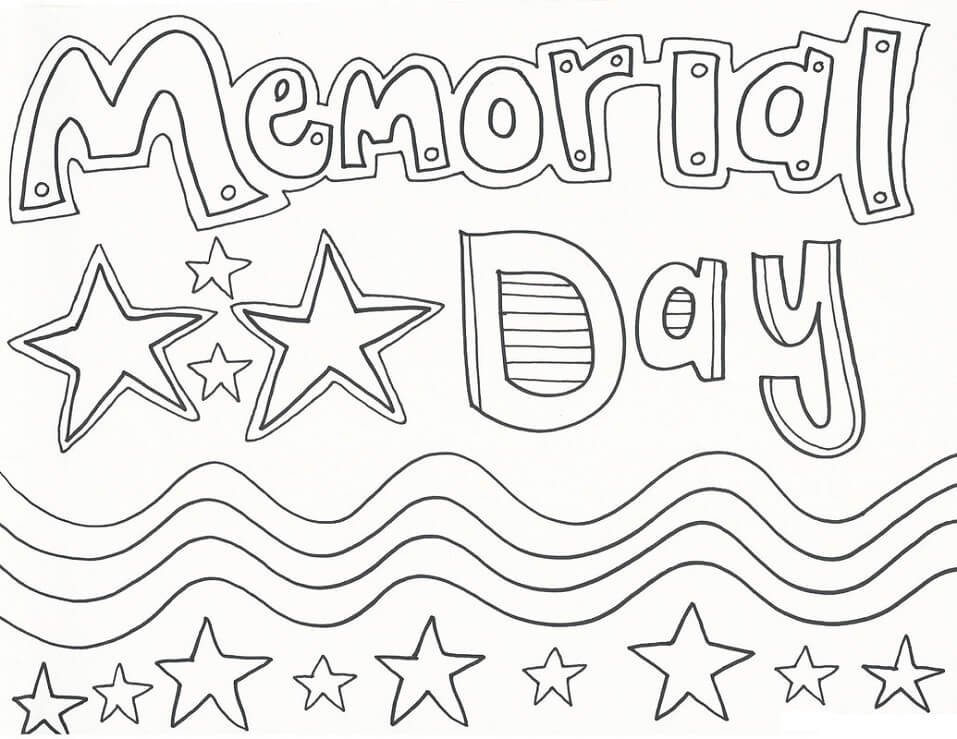 Memorial Day 6 Coloring Page - Free Printable Coloring Pages for Kids