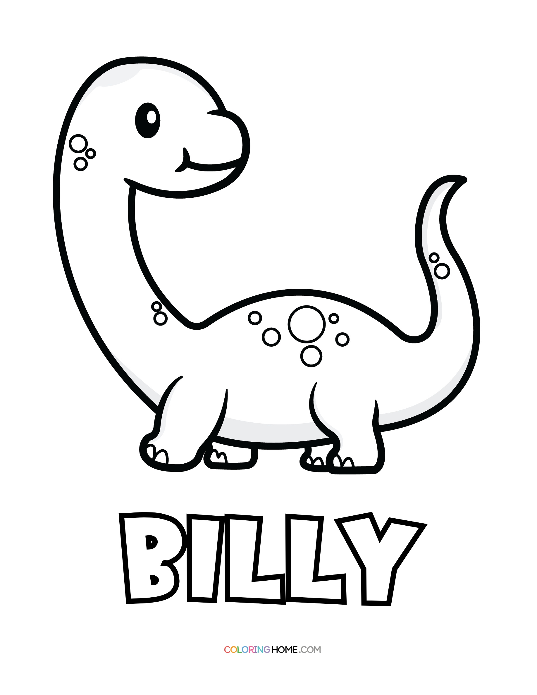 Billy Name Coloring Pages - Coloring Nation