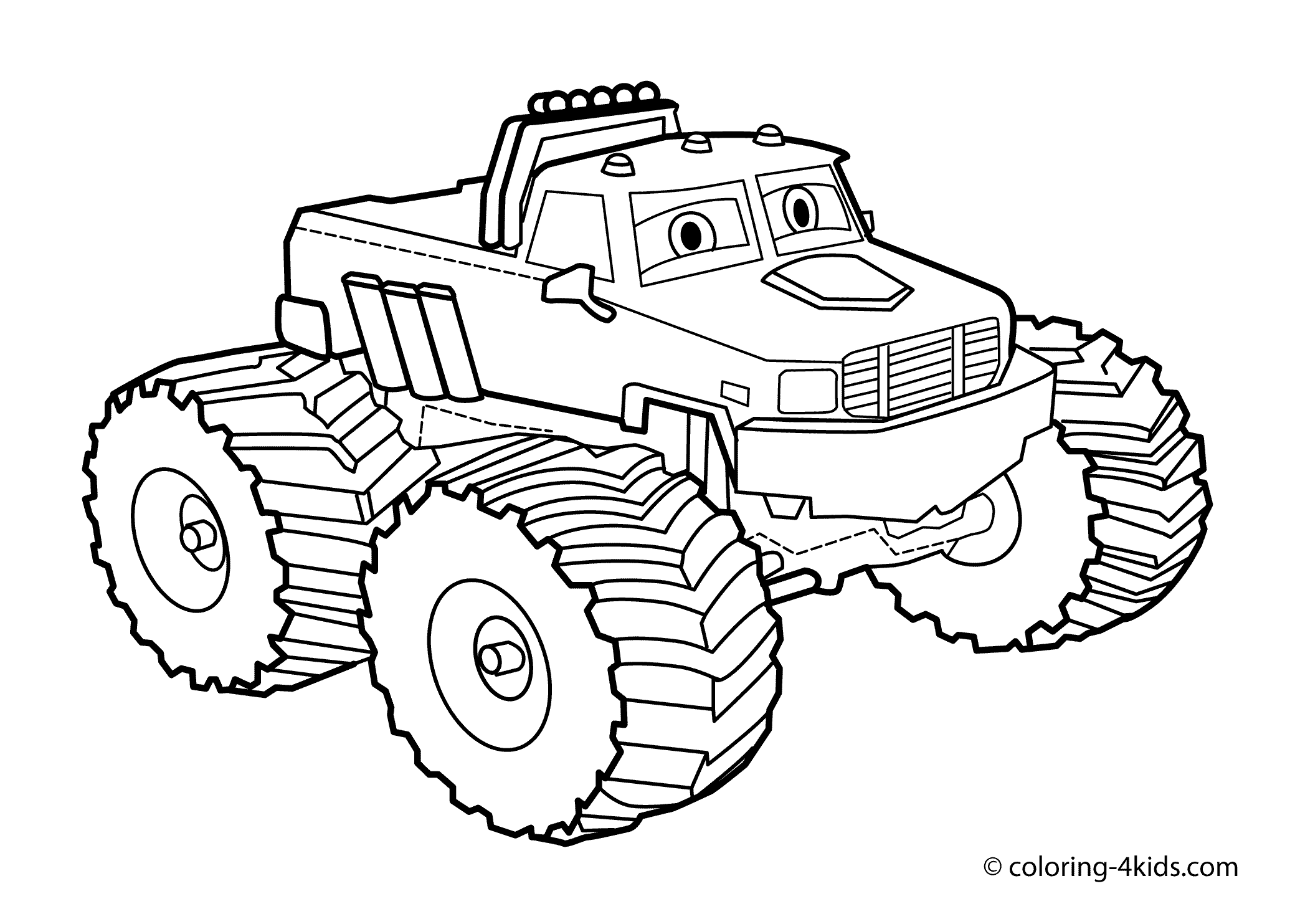 Monster Truck Coloring Page