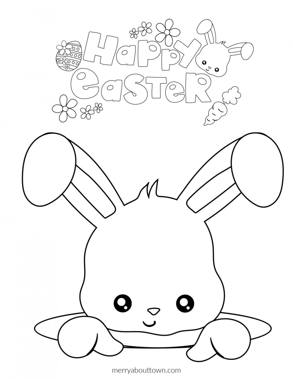 Free Easter Printable Coloring Pages - Merry About Town