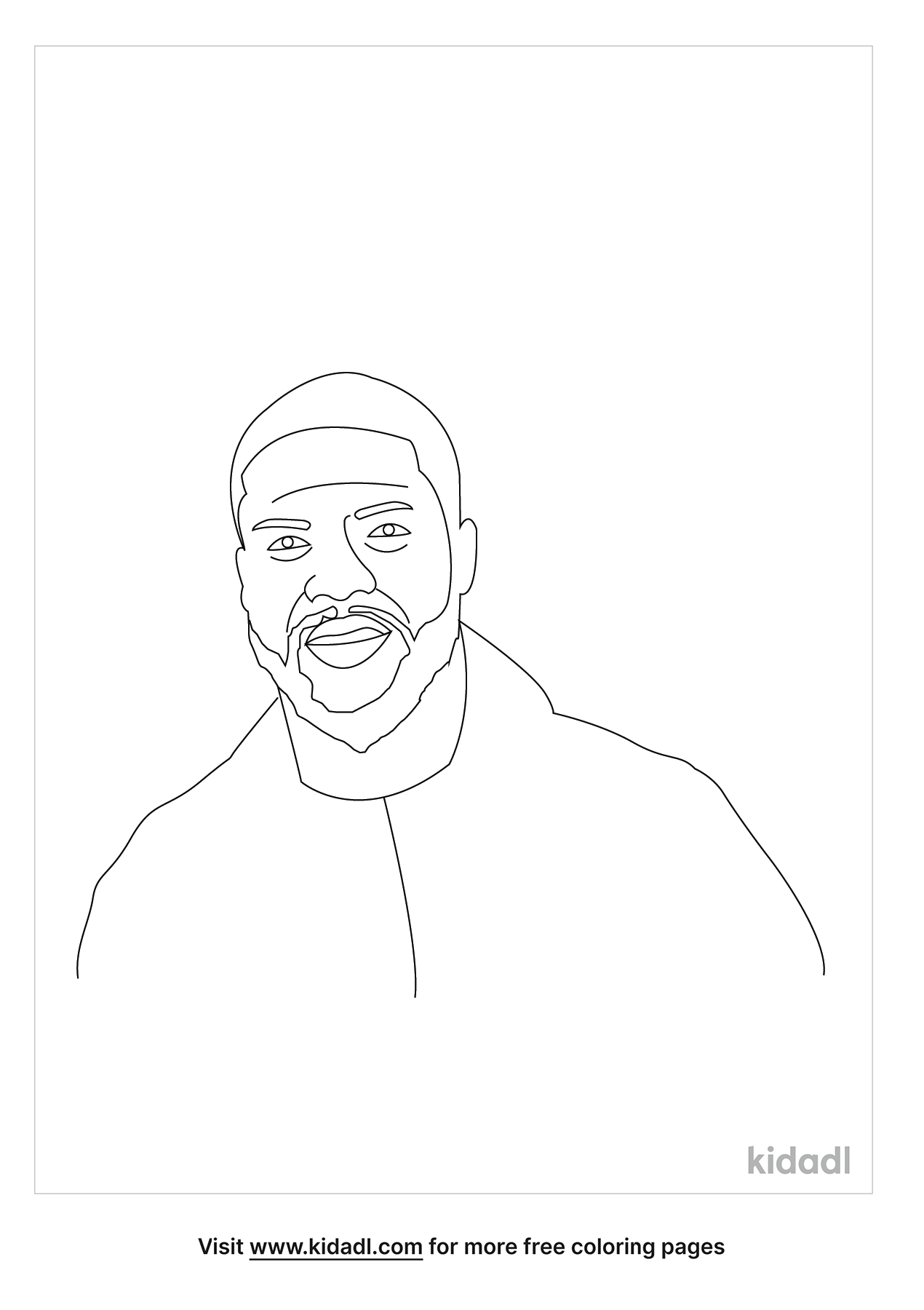 Kevin Hart Coloring Pages | Free People Coloring Pages | Kidadl