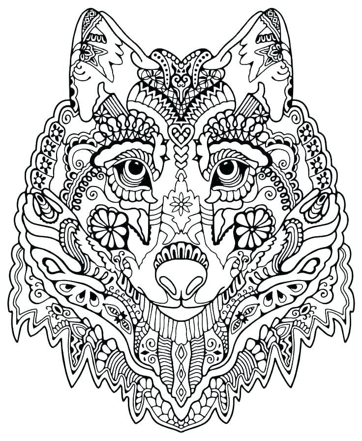Wolf Coloring Pages for Adults - Best Coloring Pages For Kids | Zoo animal  coloring pages, Mandala coloring pages, Animal coloring pages