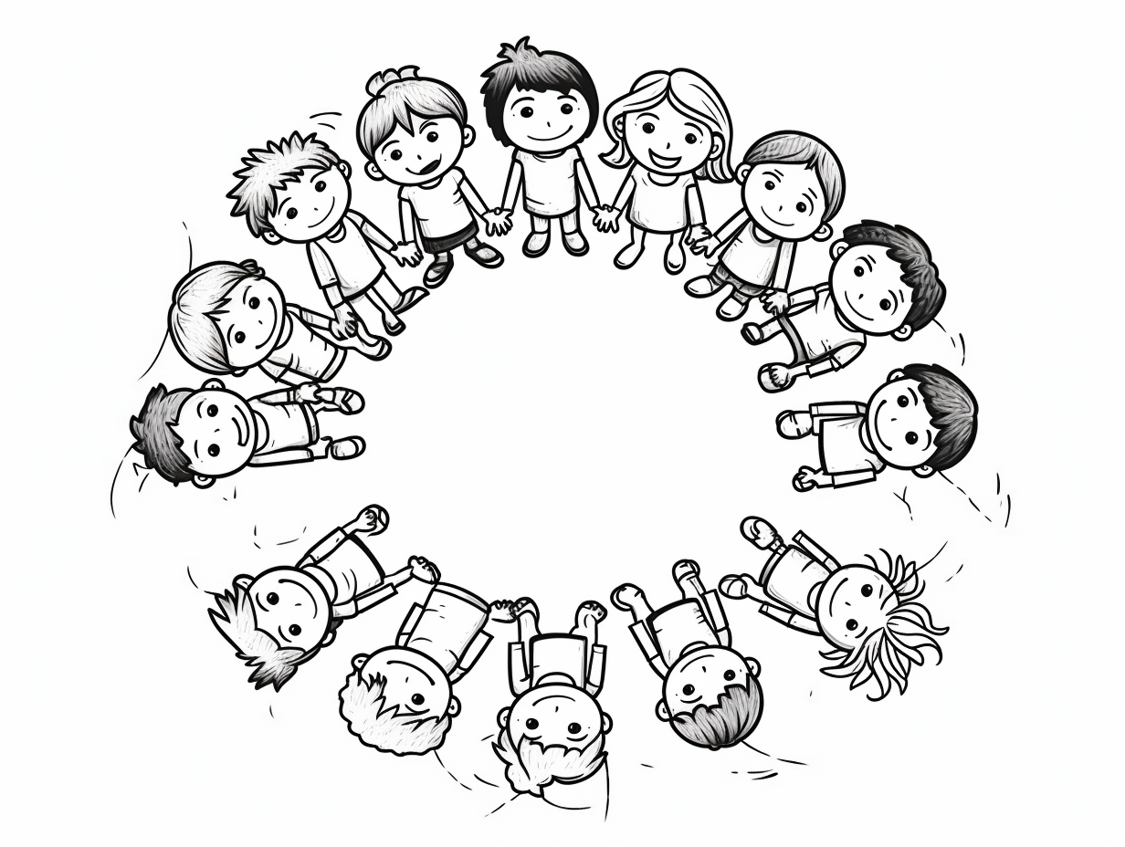 Amazing Teamwork Coloring Page ...