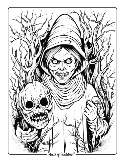 Horror Movies Coloring Pages - Coloring Nation