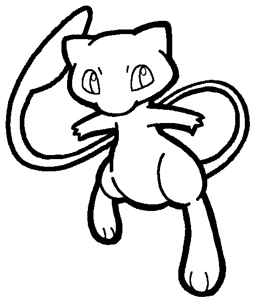 Pokemon Mew Coloring Pages - GetColoringPages.com