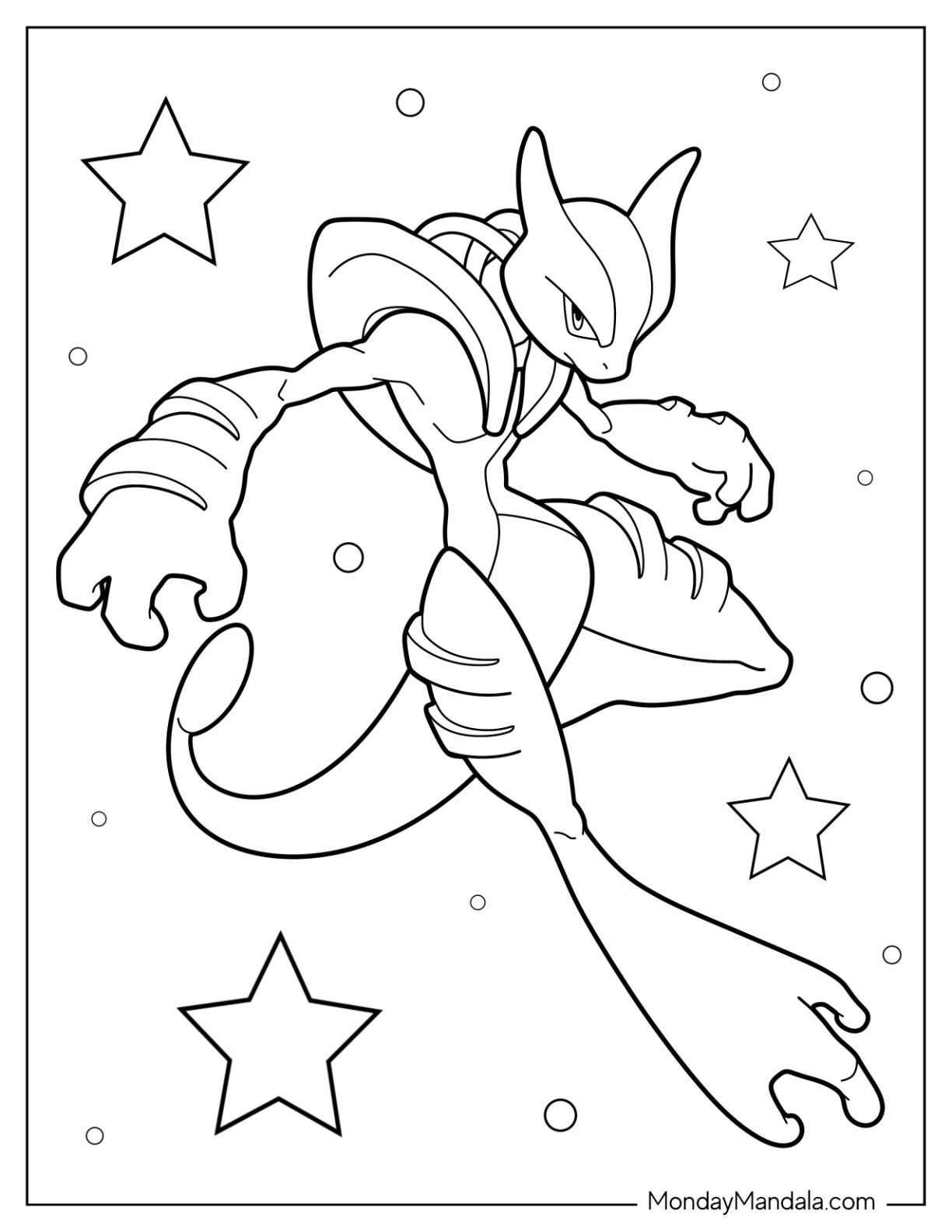 20 Mewtwo Coloring Pages (Free PDF Printables)