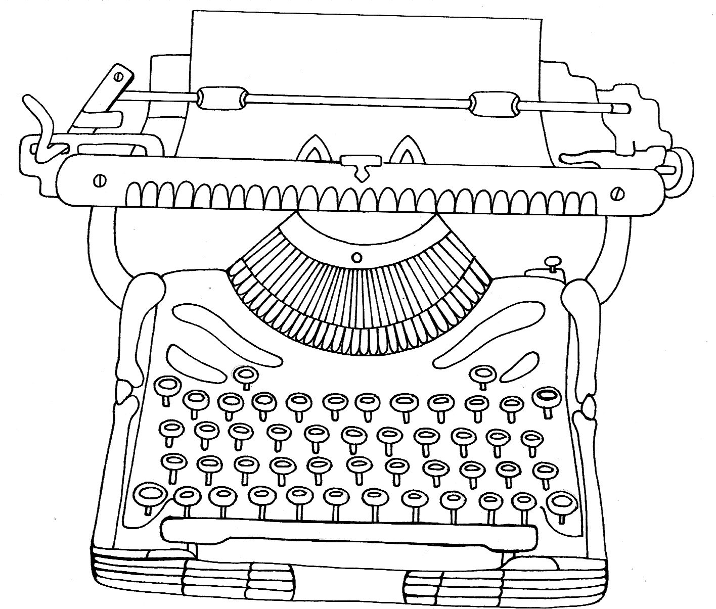 Yucca Flats, N.M.: Wenchkin's Coloring Pages - Dia de los Typerwriter