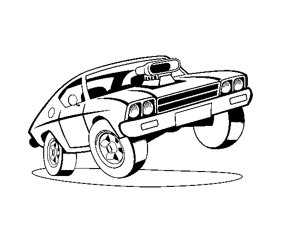 Muscle car coloring page - Coloringcrew.com