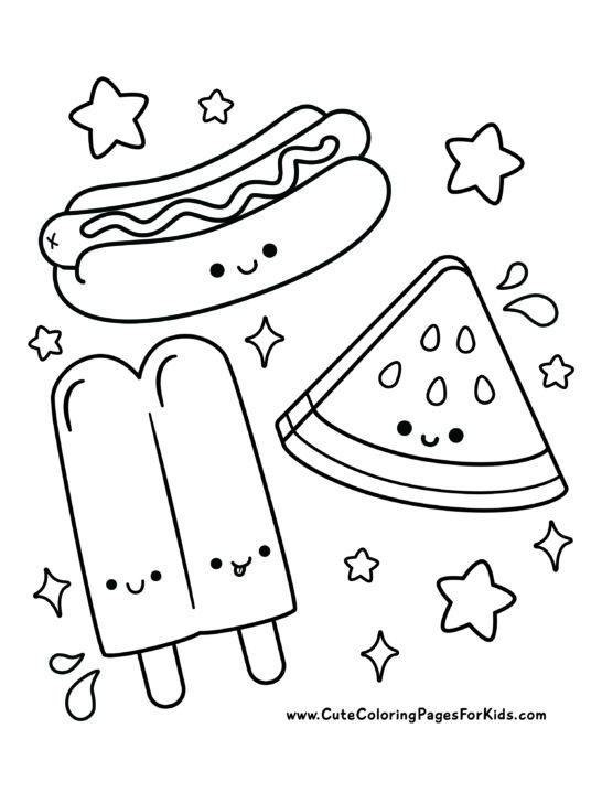 Summer Coloring Pages - Cute Coloring ...