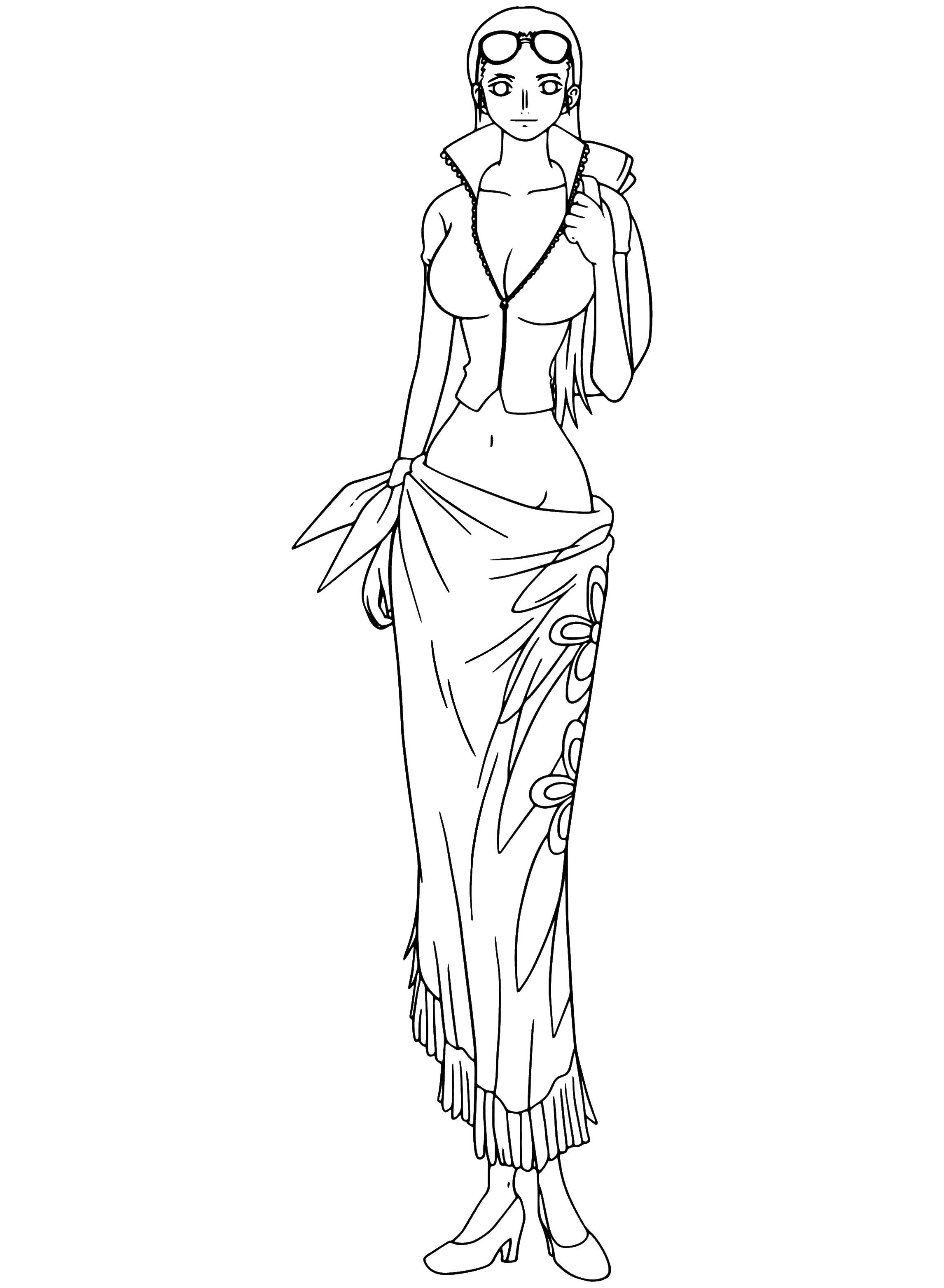 Nico Robin Coloring Page to Print ...