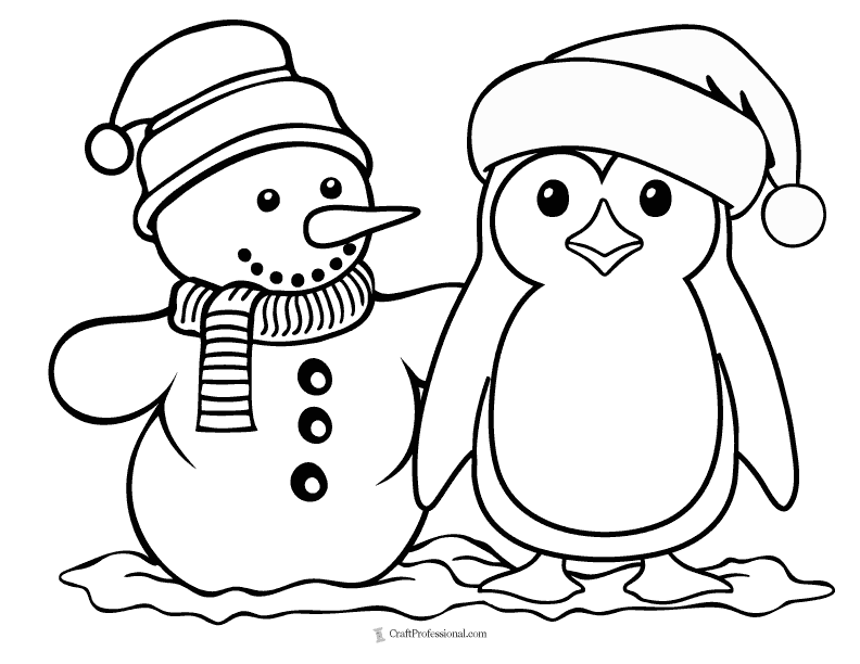 Free Snowman Coloring Pages: Printable ...