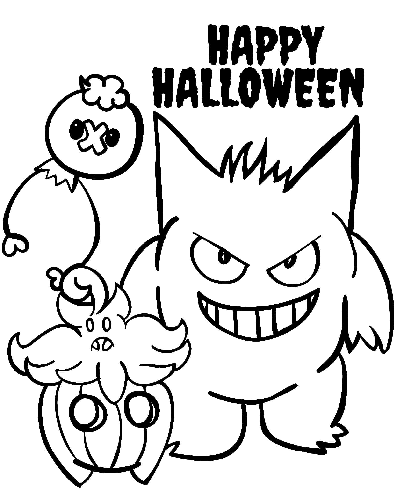 Halloween Pokemon Image coloring page ...