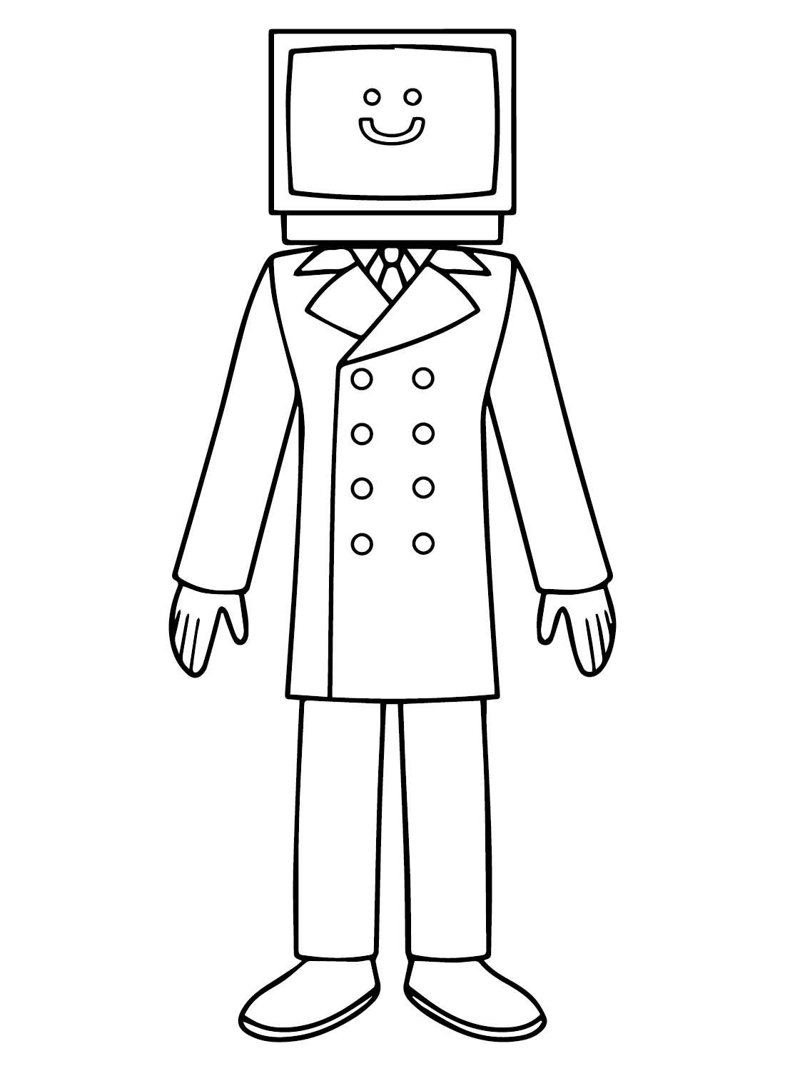 TV Man Coloring Pages For Kids - Free Printable Coloring Pages