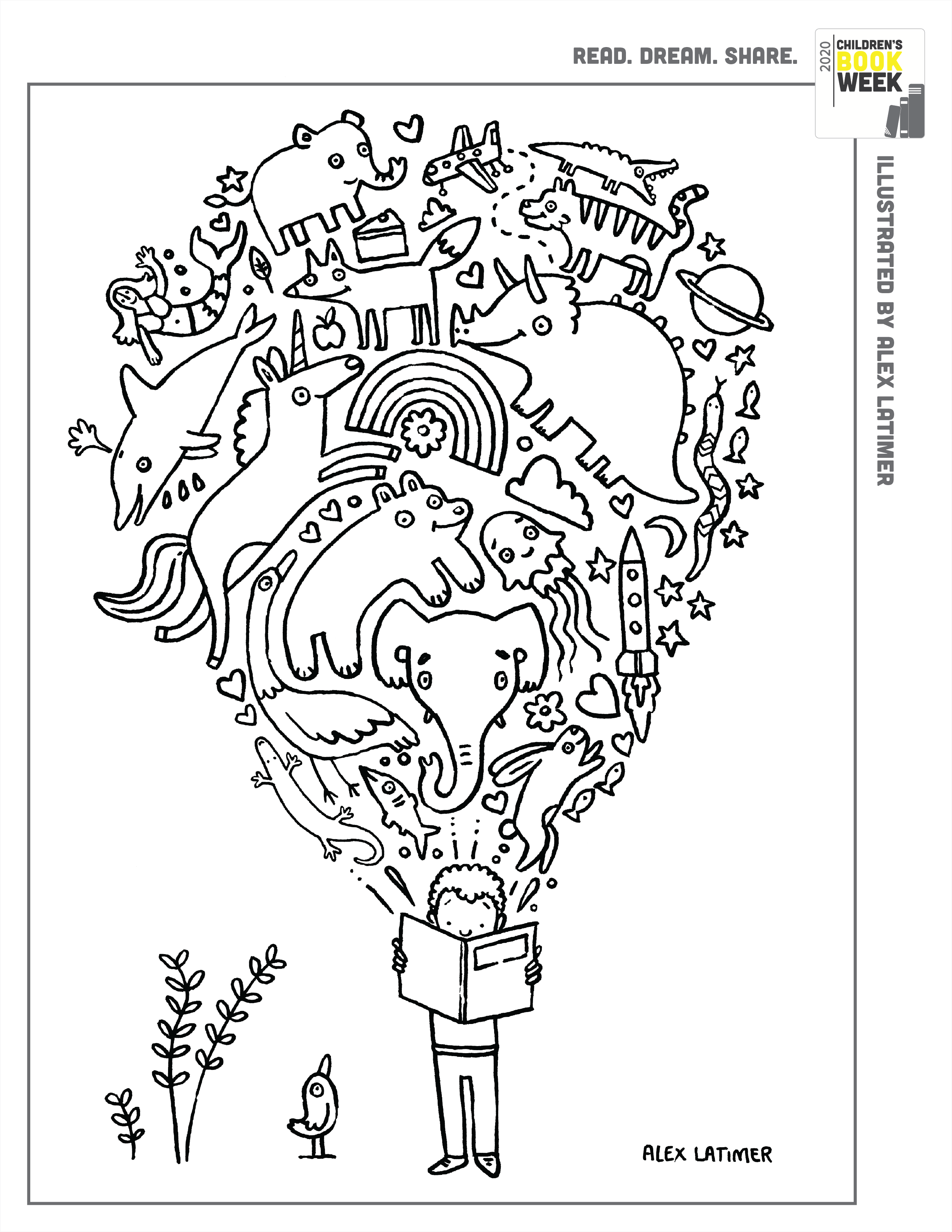 Coloring Book Pages – Every Child a Reader