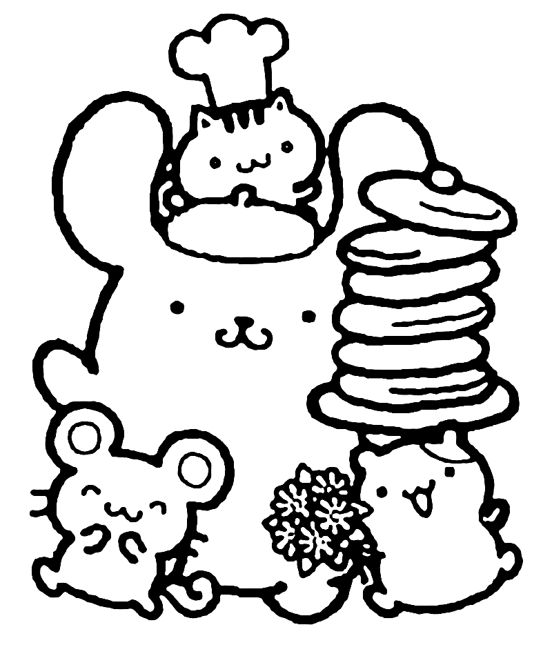 Pompompurin Coloring Pages Printable ...