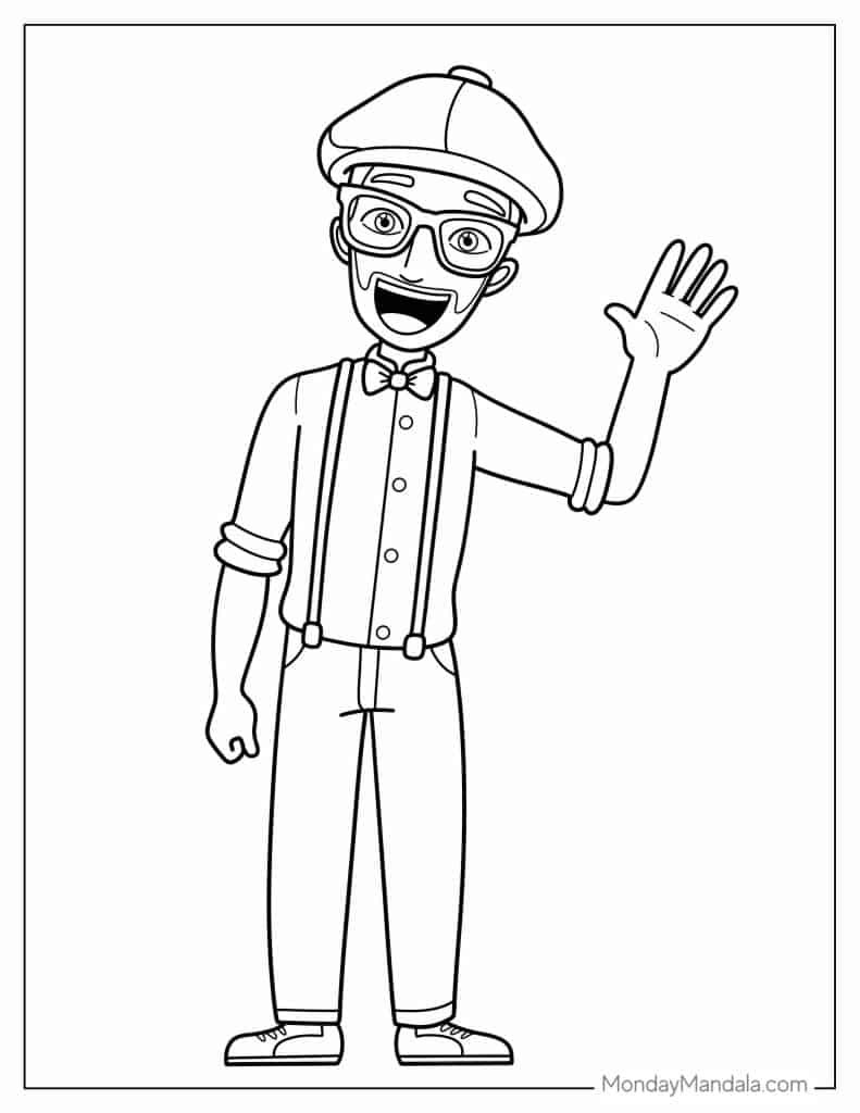 20 Blippi Coloring Pages (Free PDF ...