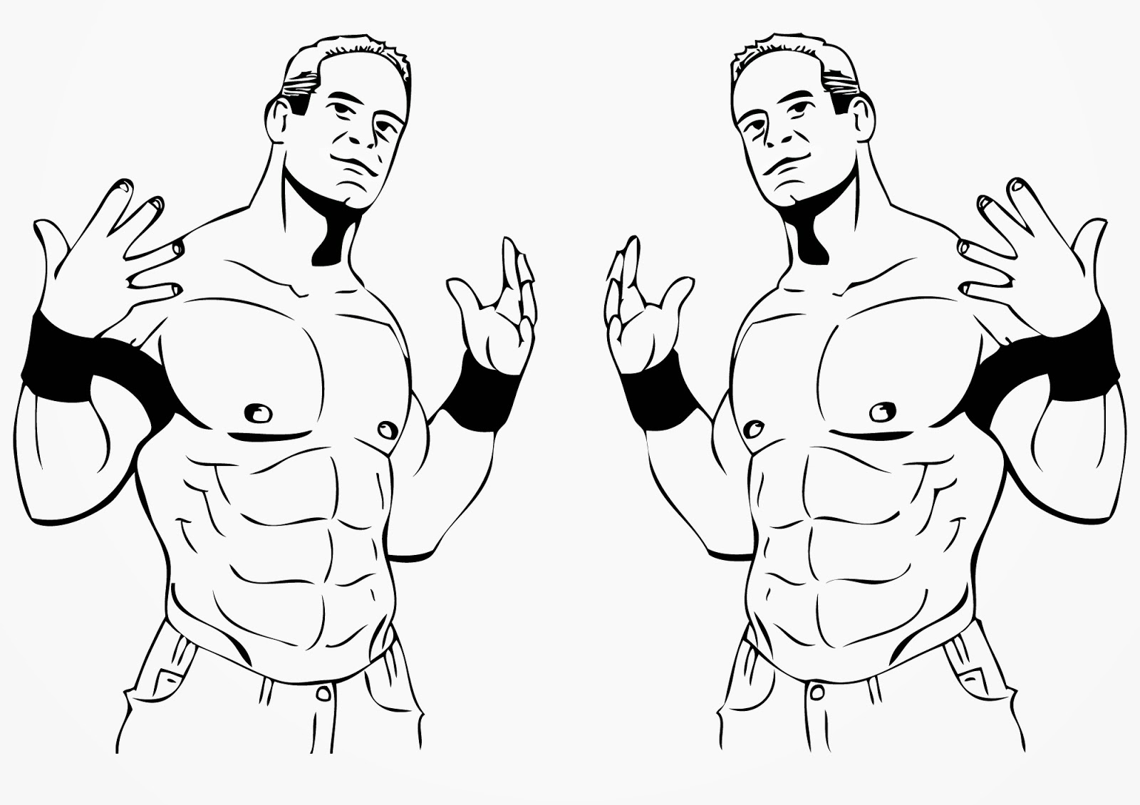 CM Punk with WWE Coloring Pages