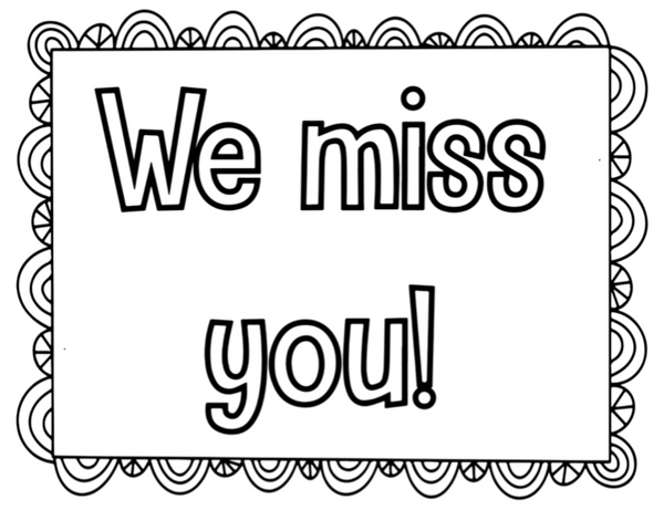 We Miss you PDF – Munchkin Lane ®