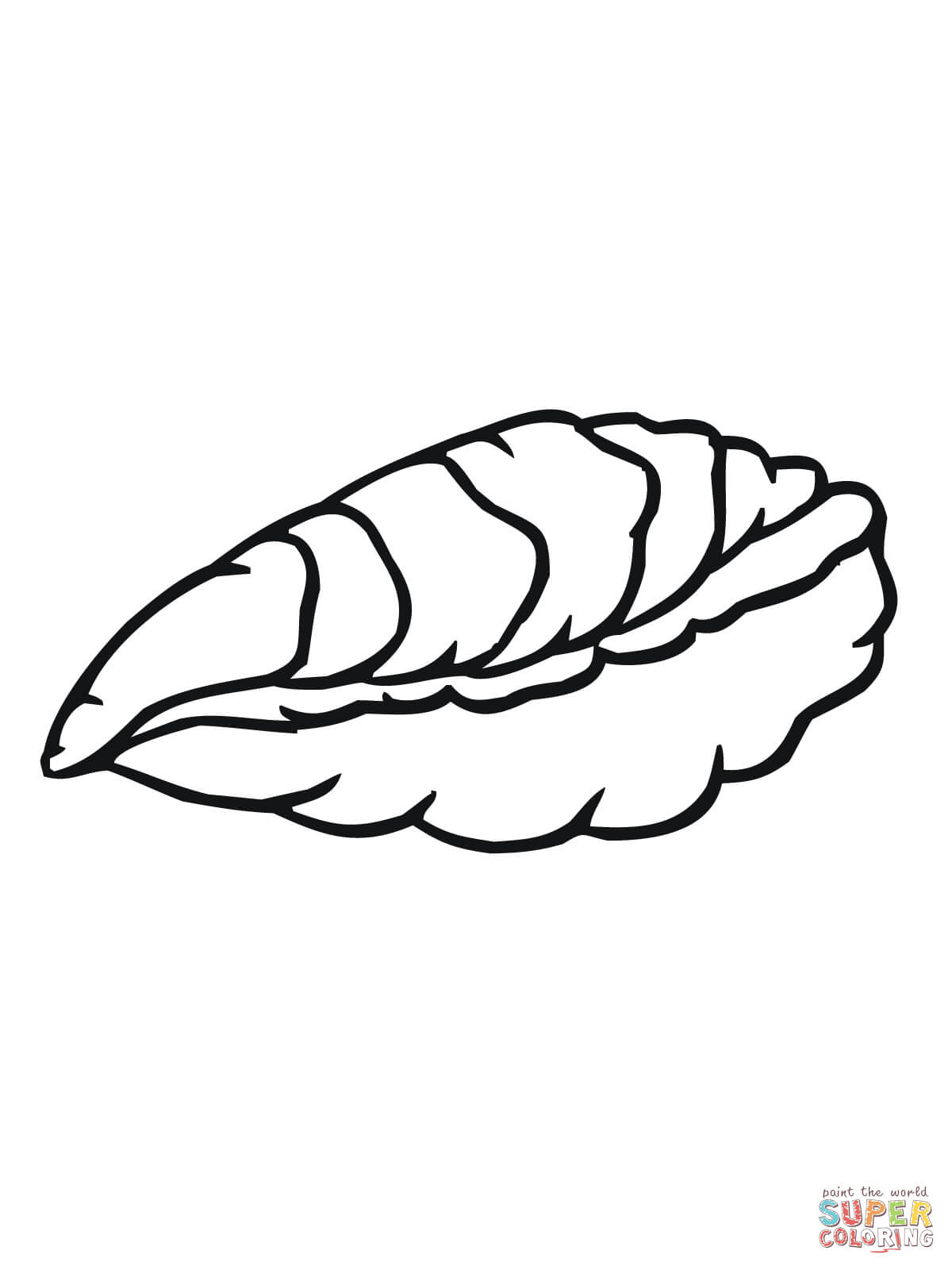 Oyster coloring page | Free Printable Coloring Pages