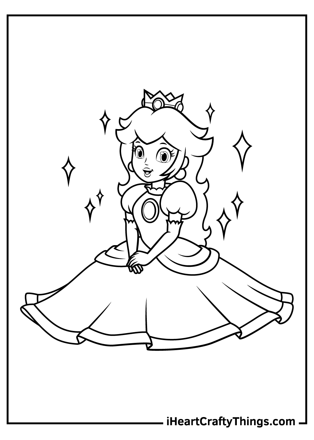 Printable Princess Peach Coloring Pages (Updated 2023)