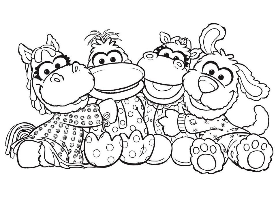 Jim Henson's Pajanimals Coloring Pages - Free Printable Coloring Pages for  Kids