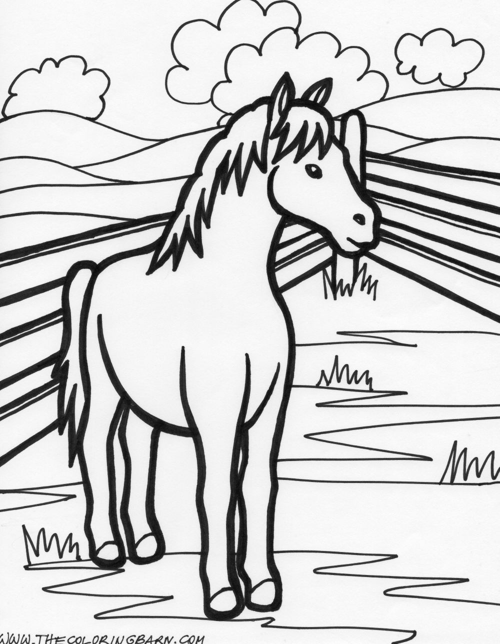 Farm Coloring Pages - The Coloring Barn